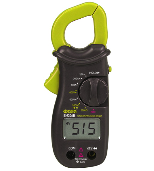 Мультиметр EM306B ФАZА токовые клещи