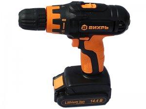 Дрель-шуруповерт аккумуляторная ДА-14,4Л-2К Вихрь 72/14/8