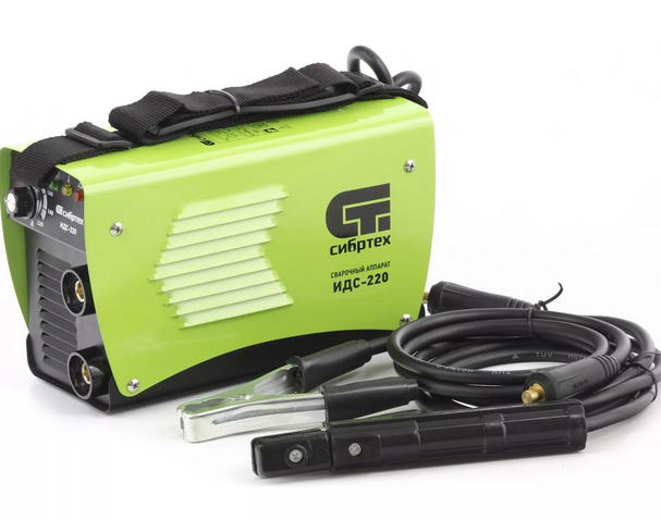 Сварочный аппарат инверторный СИБРТЕХ ИДС-220, 220А, ПВ 80%, диаметр электрода 1,6-5 мм//  94377