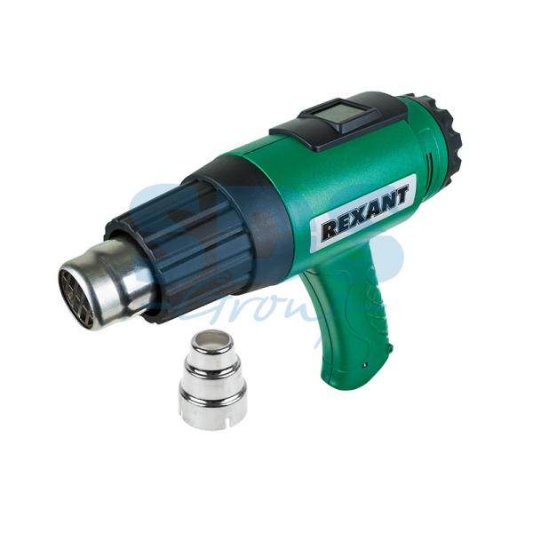 Фен строительный 1600Вт с терморегулятором и ЖК дисплеем 220В (H-1600B)  REXANT 12-0057