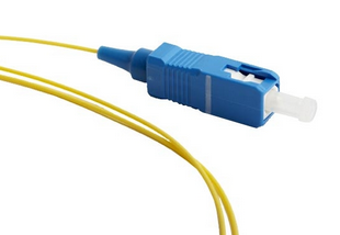 Пигтейл волоконно-оптический SM 9/125 (OS2), SC/UPC, 1 м, LSZH  Hyperline FPT-B9-9-SC/UR-1M-LSZH-YL