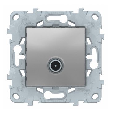 Schneider Electric Unica NEW Алюминий Розетка TV, оконечная NU546430