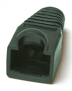 Hyperline BOOT-BK-10 Изолирующий колпачок для разъемов RJ-45, черный (10 шт.)
