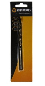 Сверло по металлу  5 мм, HSS (10 шт. в блистере)  Вихрь
