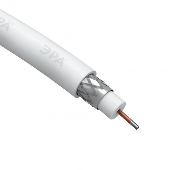 RG-6U, (48%), 75 Ом, белый ЭРА кабель бухта 50м