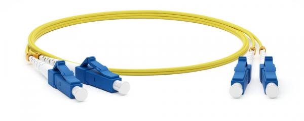 Патч-корд волоконно-оптический (шнур) SM 9/125 (OS2), LC/UPC-LC/UPC, 2.0 мм, duplex, LSZH, 3 м Hyperline FC-D2-9-LC/UR-LC/UR-H-3M-LSZH-YL