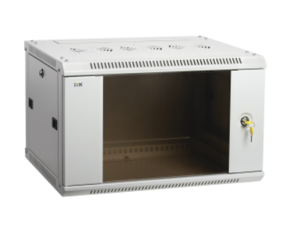 Шкаф LINEA W 12U 600x600 мм дверь стекло, ITK RAL7035