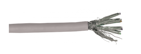 ITK Кабель связи витая пара S/FTP, кат.7 4х2х23AWG solid, LSZH, 305м, серый
