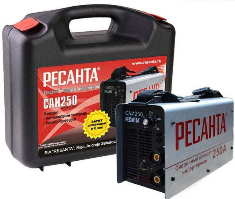 Сварочный аппарат САИ 250 в кейсе Ресанта