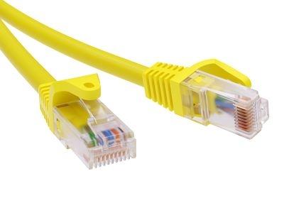 Патч-корд неэкранированный CAT6 U/UTP 4х2, LSZH, желтый, 0.5м