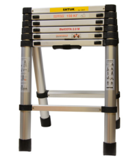 Стремянка 7/6 ступеней телескопическая 2м (без чехла) // SHTOK