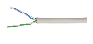U/UTP кабель витая пара категория 5E 2 пары PVC  серый (100м) GENERICA