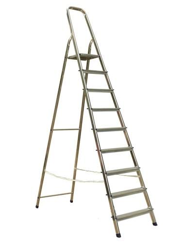 Стремянка Алюмет АМ709 9 ступеней, 187см алюминиевая