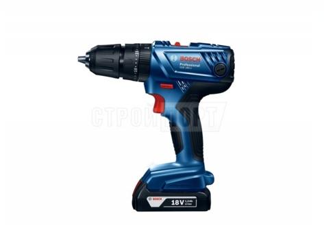 Шуруповерт аккумуляторный 18В, 54Нм 2аккумулятора  (Li-Ion)*1,5а/ч в кейсе GSB180-LI/GSR180-LI   Bosch  Professional