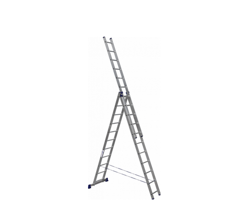 Лестница 3-секционная алюминий 3х11 степуней 293/501/709 Алюмет 5311