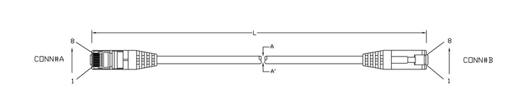 Патч-корд SF/UTP, экранированный, Cat.5e, LSZH, 2 м, Hyperline PC-LPM-SFTP-RJ45-RJ45-C5e-2M-LSZH-OR оранжевый