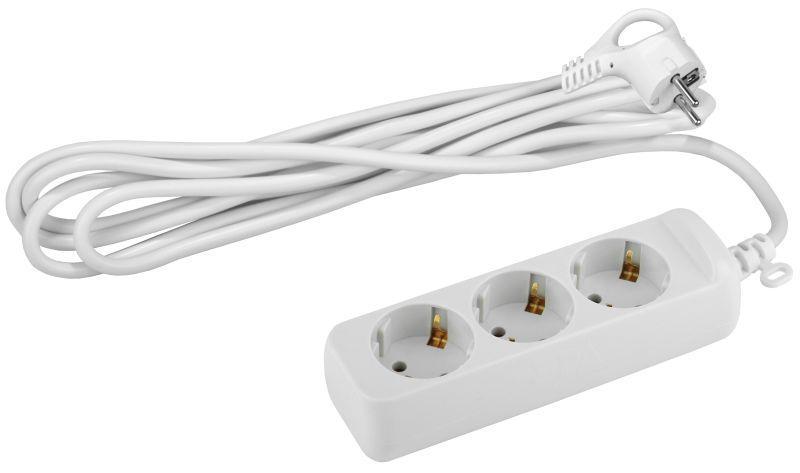 Удлинитель 3х5м с заземл. 10А IP20 ПВС 3х0.75 Эра Б0038576