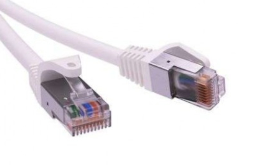 Патч-корд экранированный CAT5E F/UTP 4х2, LSZH, белый, 2.0м