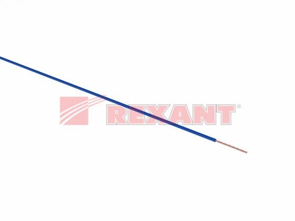 Провод ПГВА 1х0.50 мм² (бухта 100 м) синий REXANT 01-6515