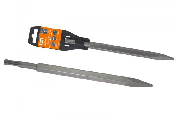 Зубило пиковое 250мм, SDS+, пластиковый держатель, 1 шт, "Гранит" TDM