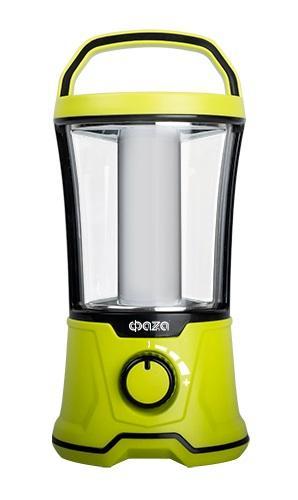 Фонарь кемпинговый AccuF5-L20W-gn 40х0.5Вт SMD 440лм аккумулятор 2000мА.ч 2 режима: 100проц. 2ч/10проц. 13ч индикатор зарядки диммер зел. ФАZА 5015883