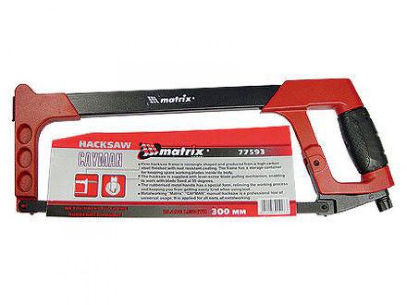 Ножовка по металлу MATRIX, 300 мм, биметаллическое полотно, двухкомпонентная ручка  77593