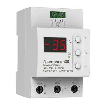 ТерморегуляторTerneo sn с датчиком 7кВт 32А