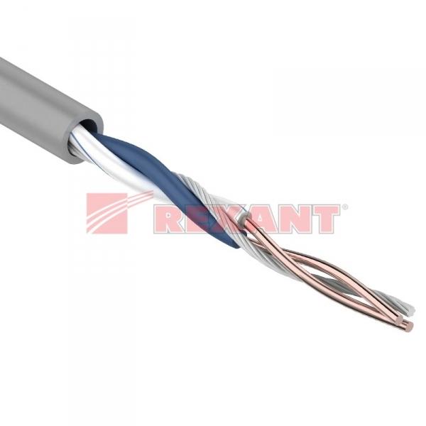 Кабель UTP 1PR 24AWG, CAT5e (бухта 305 м) REXANT 01-0002