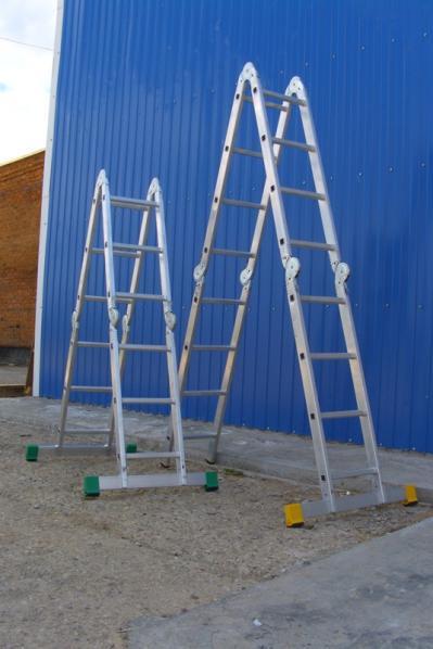 Лестница-трансформер Алюмет 4*5 алюминиевая 1,50/2,91/5,78м профессиональная /  Т455