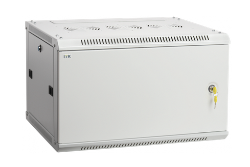 Шкаф LINEA W 6U 600x450 мм дверь металл, RAL7035 ITK