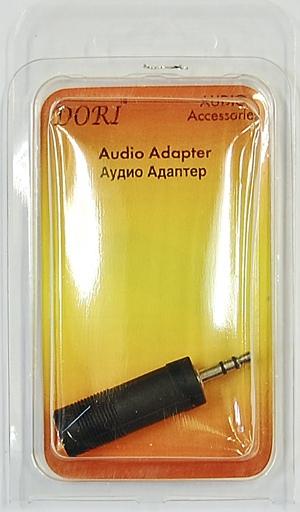 Переходник Dori 2352 Plug3,5 (шт.) на Jack6,3 (гн.) стерео Gold блистер