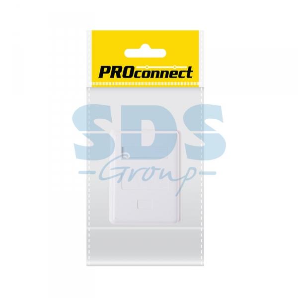 Розетка компьютерная 1хRJ-45 8р-8с CAT 5е PROCONNECT (ПАКЕТ БОБ)  1шт 03-0121-9