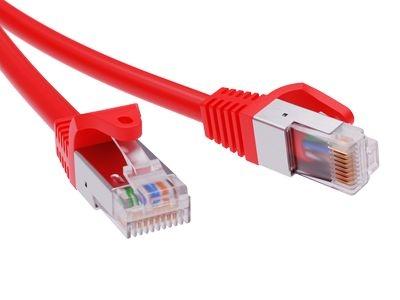 Патч-корд экранированный CAT6 F/UTP 4х2, LSZH, красный, 5.0м
