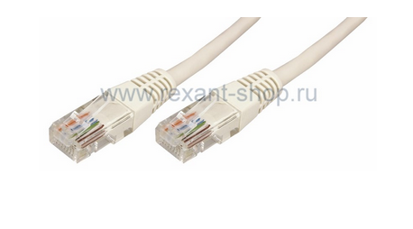 Патч-корд  UTP 5e кат. литой  10М  серый  REXANT 18-1009