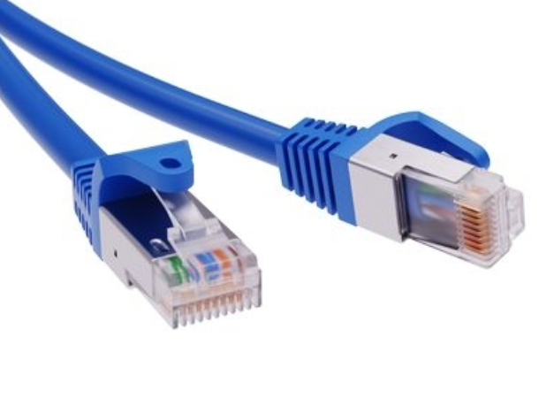 Патч-корд экранированный CAT5E F/UTP 4х2, LSZH, синий, 5.0м