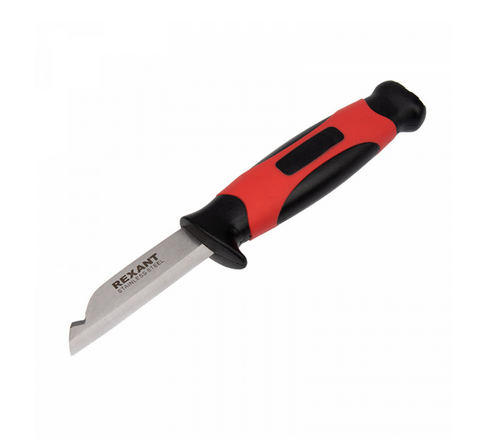 Нож монтажника с чехлом лезвие 67 мм Rexant 12-4939