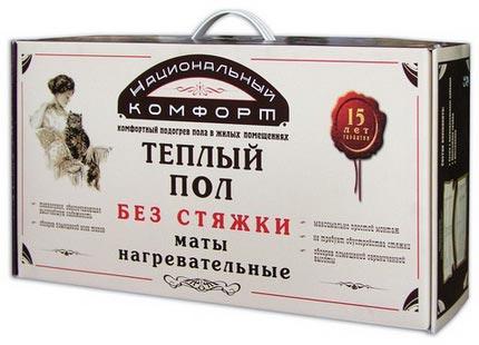Теплолюкс Комплект теплых полов Национальный комфорт тНК-930-6,00 без регулятора (одножильный мат, 6 кв.м, 930 Вт)
