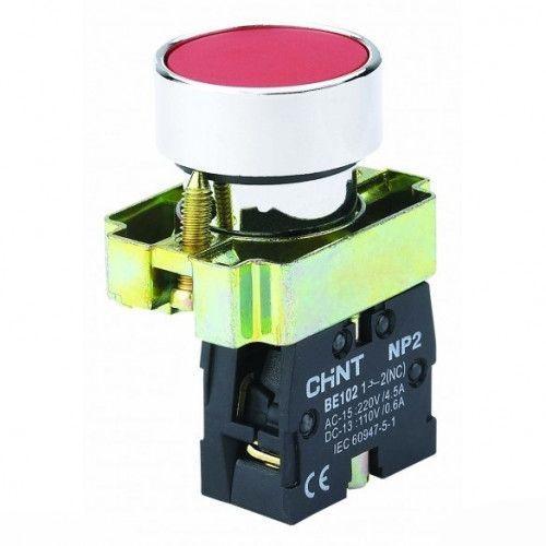 Кнопка управления NP2-BA42 без подсветки красн. 1НЗ IP40 CHINT 574843