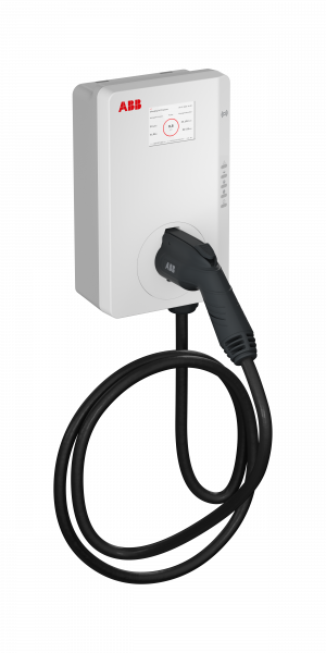 Terra AC W22-G5-RD-MC-0 AC wallbox type 2, кабель 5м, 3ф/32A, сертификация MID, RFID, дисплей и 4G