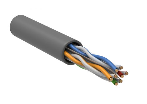 U/UTP кат. 6 4х2х24AWG PATCH LSZH 305м серый ITK Кабель витая пара
