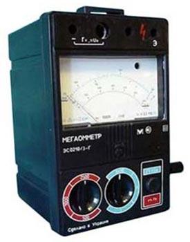 Мегаомметр ЭС 0210/3Г  0-100000 МОм, 500В, 1000В, 2500В