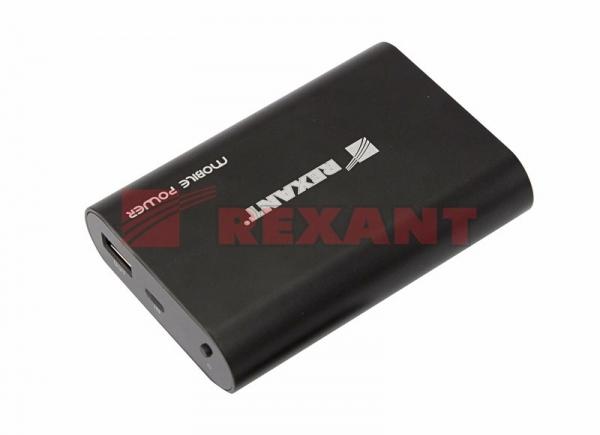Портативное зарядное устройство Power Bank 7 800 mAh USB REXANT 30-0780