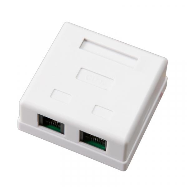 Розетка компьютерная накладная RJ-45+ RJ-11 (2 порта) REXANT 03-0120 03-0120