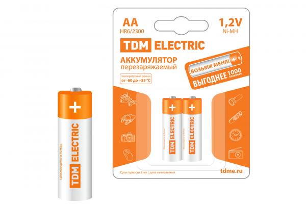 Аккумулятор TDM AA-2300 mAh Ni-MH BP-2