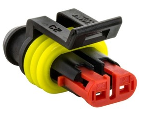 282080-1, Корпус разъема Superseal 1.5, розетка, 2PIN\TE Connectivity