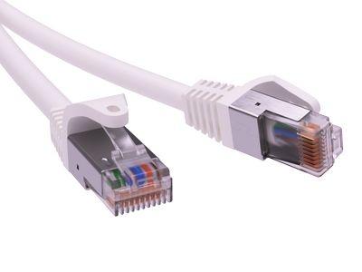 Патч-корд экранированный CAT5E F/UTP 4х2, LSZH, белый, 3.0м