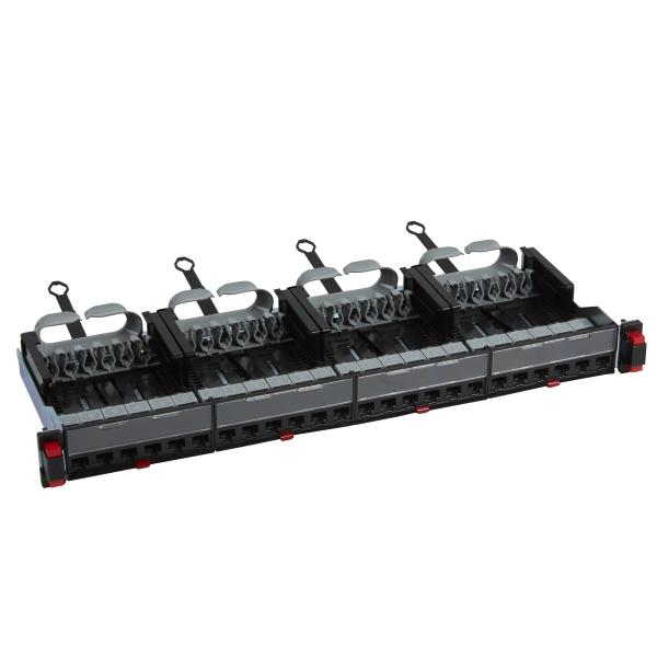 Патч-панель укомплектованная - 19'' - 1U - категория 5е - UTP - 24 x RJ 45 Legrand 033750