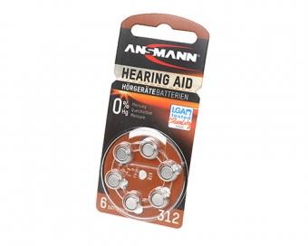 Элемент питания Ansmann Zinc-Air 312 5013233 BL6