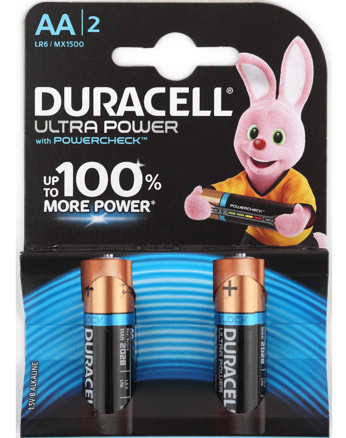 Элемент питания DURACELL MX1500/LR6 Ultra Power BP2