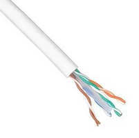 ITK Кабель связи витая пара U/UTP, кат.5E 4x2х24AWG solid, LSZH, 305м, белый